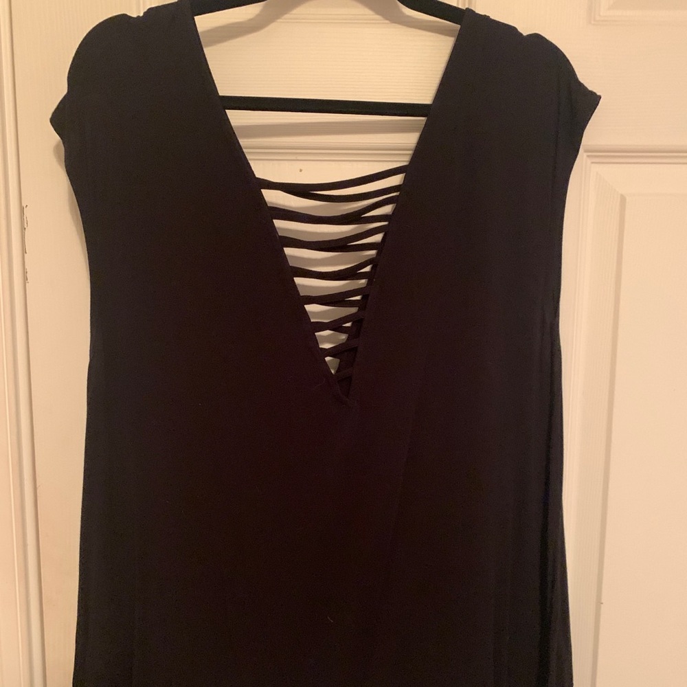 American Eagle plunging neckline blouse